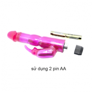 Dương vật giả có rung màu hồng